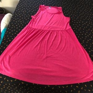 Bright pink Old Navy dress
